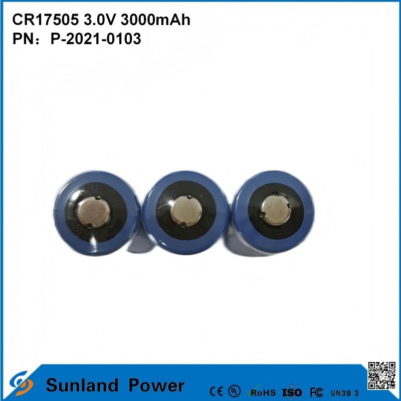 CR17505 3.0V 3000mAh Baterai Smart Power Untuk Penjaga Industri Keamanan Daya Penjaga Kesehatan