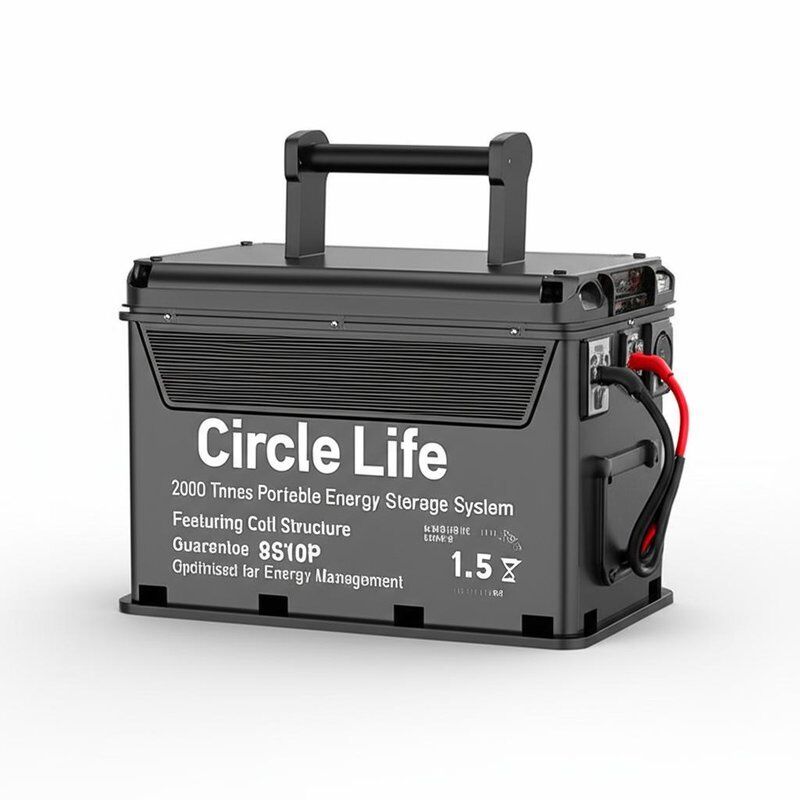 Circle Life 2000 Times Portable Energy Storage System Featuring Cell Structure 8S10P and Guarantee 1.5 Year Optimized for Energy Management
