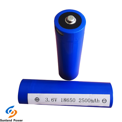 Isi Ulang Baterai Silinder Lithium Ion ICR18650 3.6V 2500mah Dengan Terminal USB