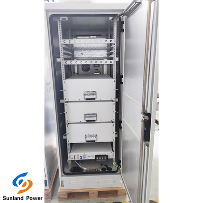 Sistem Penyimpanan Energi 50KWH ESS Baterai 230.4V 150AH LiFePO4 Dengan Pendingin Udara Kabinet