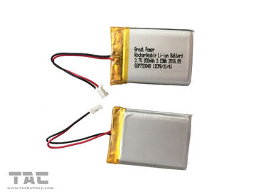 BIS 3.7V Li Polymer Battery GSP753040 Lithium Battery 850mAH Untuk Sistem Keselamatan Mount Mount
