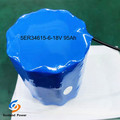 Baterai LiSOCl2 Baterai utama ER34615 5S6P 18V 95Ah Dengan kisaran suhu sekitar -55°C sampai 85°C