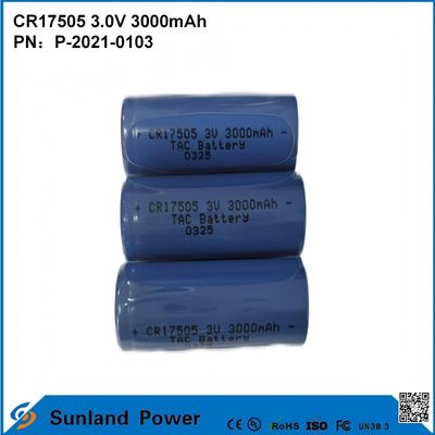 CR17505 3.0V 3000mAh Untuk Instrumen Cerdas Peralatan Medis Transportasi Dan Logistik Furnitur Cerdas Kapasitas Tinggi Kinerja Pelepasan yang Stabil Tegangan Keluar Kehidupan Layanan yang Lama