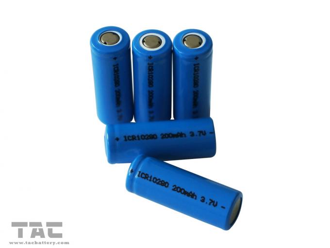 Baterai 3.7V Lithium ion Cylindrical ICR10280 200mAh