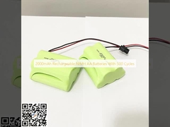 2000mAh Baterai NiMH AA isi ulang dengan 500 Siklus