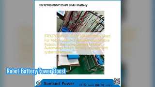 Peningkatan Baterai Robot 25.6V 30AH